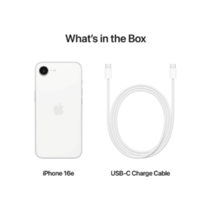 Apple | iPhone 16e | White | 6.1  | 2532 x 1170 pixels | OLED | A18 | Internal RAM 8 GB | 256 GB | Dual-SIM | Nano SIM | 5G | Main camera resolution 48 MP | iOS 26 | Secondary camera resolution 12 MP - Image 6