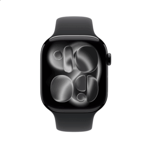Išmanusis laikrodis Apple Watch Series 11 (2025) GPS 46mm Jet Black Aluminium Case with Black Sport Band S/M - Black - Image 3