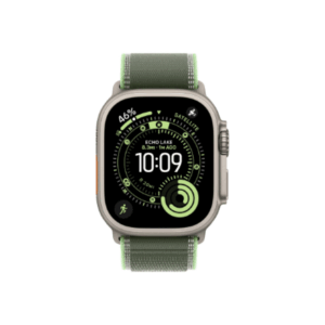 Apple 49mm Green/Neon Trail Loop - S/M - Natural Titanium Finish | Apple - Image 4