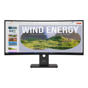 Lenovo | ThinkVision | T34WD-40 | 34  | VA | 21:9 | 120 Hz | 4 ms | 3440 x 1440 pixels | 300 cd/m² | HDMI ports quantity 1 | Eclipse black | Warranty 36 month(s) - Image 2