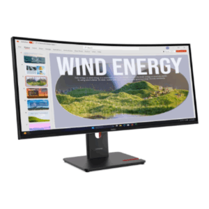 Lenovo | ThinkVision | T34WD-40 | 34  | VA | 21:9 | 120 Hz | 4 ms | 3440 x 1440 pixels | 300 cd/m² | HDMI ports quantity 1 | Eclipse black | Warranty 36 month(s) - Image 4