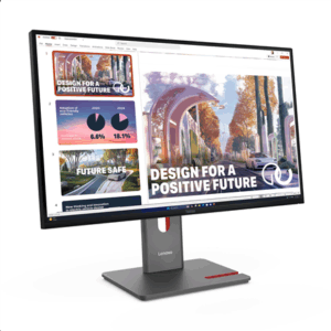 Lenovo | ThinkVision P27QD-40 | 27 " | IPS | 16:9 | 120 Hz | 4 ms | 2560 x 1440 pixels | 350 cd/m² | HDMI ports quantity 1 | Raven Black | Warranty 36 month(s) - Image 3