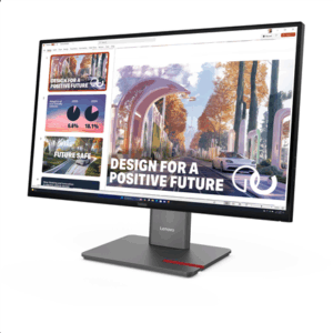 Lenovo | ThinkVision P27QD-40 | 27 " | IPS | 16:9 | 120 Hz | 4 ms | 2560 x 1440 pixels | 350 cd/m² | HDMI ports quantity 1 | Raven Black | Warranty 36 month(s) - Image 4