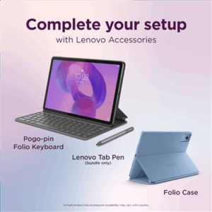 Lenovo Idea Tab Wi-Fi (w/o power adapter) | ZAFR0006SE | 11 " | Luna Grey | IPS | 2560x1600 pixels | MediaTek | Dimensity 6300 | 8 GB | Soldered LPDDR4x | 256 GB | Wi-Fi | Front camera | 5 MP | Rear camera | 8 MP | Bluetooth | 5.2 | Android | 15 (OS upgrades until Android 17 and 4 years security patches) | Warranty 24 month(s) | Folio Case, Lenovo Tab Pen, USB-A to USB-C cable, Manual - Image 69