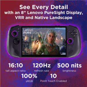 Lenovo Legion Go S 8ARP1 (Power adapter not included) | 8  | Touchscreen | AMD Ryzen Z2 Go | 16 GB | Solid-state drive capacity 512 GB | AMD Radeon Graphics | Steam OS | Bluetooth version 5.3 | Warranty 24 month(s) - Image 30