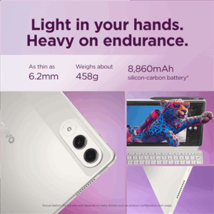 Lenovo Yoga Tab Wi-Fi (w/o power adapter) | ZAG60208SE | 11.1 " | Seashell | LTPS | 3200 x 2000 pixels | Qualcomm | Snapdragon 8 Gen 3 Mobile Platform | 12 GB | Soldered LPDDR5x | 256 GB | Wi-Fi | Front camera | 13 MP | Rear camera | 13+2 MP | Bluetooth | 5.4 | Android | Android 15 or Later | Warranty 24 month(s) | Lenovo Tab Pen Pro - Image 19