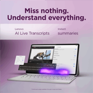 Lenovo Yoga Tab Wi-Fi (w/o power adapter) | ZAG60208SE | 11.1 " | Seashell | LTPS | 3200 x 2000 pixels | Qualcomm | Snapdragon 8 Gen 3 Mobile Platform | 12 GB | Soldered LPDDR5x | 256 GB | Wi-Fi | Front camera | 13 MP | Rear camera | 13+2 MP | Bluetooth | 5.4 | Android | Android 15 or Later | Warranty 24 month(s) | Lenovo Tab Pen Pro - Image 20