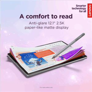 Lenovo Idea Tab Plus Wi-Fi (w/o power adapter) | ZAG70004SE | 12.1 " | Luna Grey | IPS | 2560 x 1600 pixels | MediaTek | Dimensity 6400 | 12 GB | Soldered LPDDR4x | 256 GB | Wi-Fi | Front camera | 8 MP | Rear camera | 13 MP | Bluetooth | 5.2 | Android | 15 or Later | Warranty 24 month(s) | Lenovo Tab Pen - Image 15