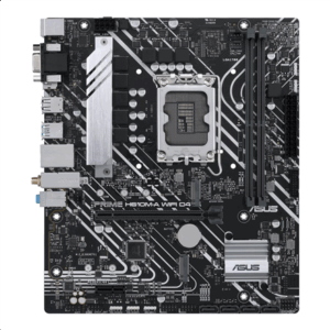 Asus | PRIME H610M-A WIFI D4 | Processor family Intel | Processor socket LGA1700 | DDR4 DIMM | Memory slots 2 | Supported hard disk drive interfaces SATA, M.2 | Number of SATA connectors 4 | Chipset Intel H610 | mATX - Image 2