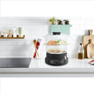 TEFAL | Food Steamer | VC139810 | Black | 800 W | Capacity 6 L | Number of baskets 2 - Image 2