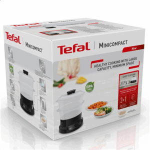 TEFAL | Food Steamer | VC139810 | Black | 800 W | Capacity 6 L | Number of baskets 2 - Image 3