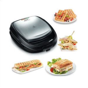 TEFAL Sandwich Maker | SW342D38 | 700 W | Number of plates 3 | Black/Stainless Steel - Image 4