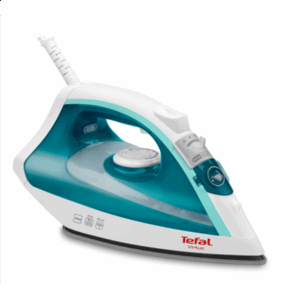 TEFAL | Steam Iron | FV1710 | Steam Iron | 1800 W | Water tank capacity 200 ml | Continuous steam 24 g/min | Steam boost performance 80 g/min | White/Green - Image 2