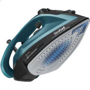 TEFAL | FV6832E0 | Steam Iron | 2800 W | Water tank capacity 270 ml | Continuous steam 50 g/min | Steam boost performance 260 g/min | Black/Blue - Image 3