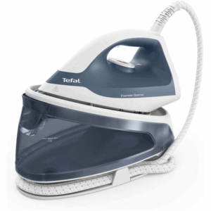 TEFAL Steam generator iron | FV2C41E0 Express Optimal | 2400 W | 1.2 L | 5 bar | Auto power off | Vertical steam function | Calc-clean function | Blue/White - Image 2