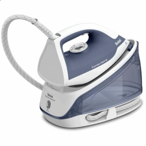 TEFAL Steam generator iron | FV2C41E0 Express Optimal | 2400 W | 1.2 L | 5 bar | Auto power off | Vertical steam function | Calc-clean function | Blue/White - Image 3