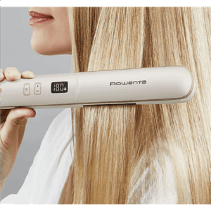 Rowenta Hair Straightener | SF4633F0 Express Shine | Ceramic heating system | Ionic function | Temperature (max) 210 °C | Number of heating levels 8 | Beige - Image 3