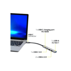 PORT CONNECT | USB-C Hub with 4 USB ports, 1X USB-C, 100W - Image 8