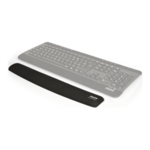 PORT CONNECT | Ergonomic wrist rest for keyboard | Backrest | 60 x 400 x 20 mm | Black - Image 2