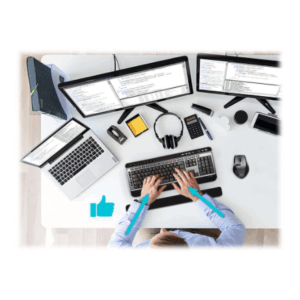 PORT CONNECT | Ergonomic wrist rest for keyboard | Backrest | 60 x 400 x 20 mm | Black - Image 5