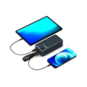 PORT CONNECT External USB-C battery integrated lamp | 30000 mAh | Blue - Image 4