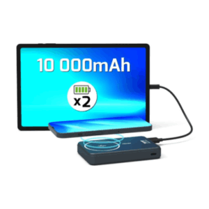 PORT CONNECT | USB-C external battery PD, Wireless Qi2 | 10000 mAh | Blue - Image 4