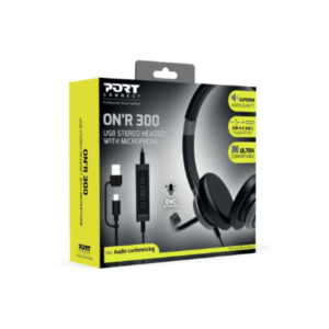 PORT CONNECT | Stereo USB Ausinės PRO ON'R 300 | Wired | On-ear | Noise canceling | Black - Image 15