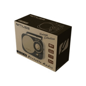 Muse | Portable radio | M-055RB | AUX in | Black/Gold - Image 3