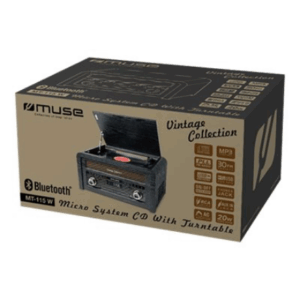 Muse | Turntable micro system | MT-115W | USB port | AUX in | CD player | FM radio | Wireless connection - Image 8