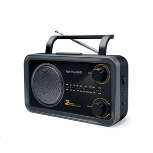 Muse | 2-bands portable radio | M-06DS | AUX in | Grey - Image 4