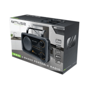 Muse | 2-bands portable radio | M-06DS | AUX in | Grey - Image 6