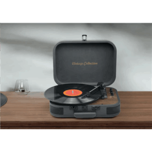 Muse Turntable Stereo System with Bluetooth Out | MT-207 DGB | 2x5 W | Bluetooth | Black/Brown - Image 2