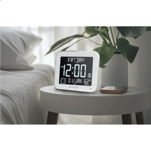 Muse | Wall Clock with Alarm Function | M-090 WMC | White - Image 3