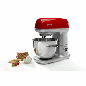 Gorenje | Kitchen machine | MMC1000RLR | 1000 W | Number of speeds 7 | Bowl capacity 4.5 L | Meat mincer | Stainless Steel/Red - Image 2