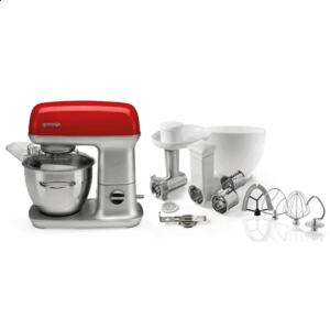 Gorenje | Kitchen machine | MMC1000RLR | 1000 W | Number of speeds 7 | Bowl capacity 4.5 L | Meat mincer | Stainless Steel/Red - Image 5