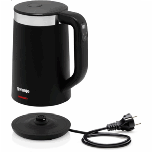 Gorenje Virdulys | K17TRDW | Electric | 2200 W | 1.7 L | Plastic/Metal | 360° rotational base | Black - Image 3