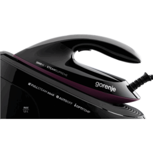 Gorenje Ironing system | SGD3000BKV | 3000 W | 1.5 L | 8 bar | Auto power off | Vertical steam function | Calc-clean function | Black/Purple - Image 5