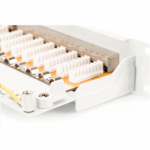 Digitus | Patch Panel | DN-91624S | Category: CAT 6; Ports: 24 x RJ45; Retention strength: 7.7 kg; Insertion force: 30N max | 48.2 x 4.4 x 10.9 cm | White - Image 5