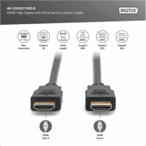 Digitus Connection Cable | HDMI to HDMI | 2 m - Image 3