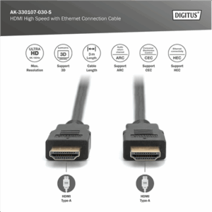 Digitus 4K HDMI 2.0 Connection Cable | HDMI to HDMI | 3 m - Image 5
