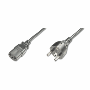 Digitus | Power Cord Cable | Power Cord, Schuko (CEE 7/7) - C13 M/F, H05VVF3G 0.75qmm | Black - Image 2