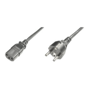 Digitus | Power Cord Cable | Power Cord, Schuko (CEE 7/7) - C13 M/F, H05VVF3G 0.75qmm | Black - Image 3