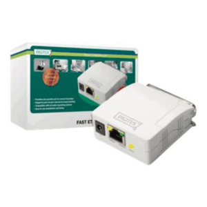 Digitus | Fast Ethernet Print Server, 1-Port 1x RJ45, 1x DB-36-pin male Centronics | DN-13001-1 | White - Image 2