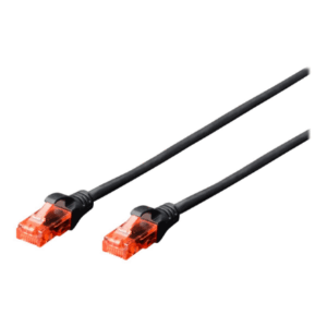 CAT 6 U-UTP | Patch cord | PVC AWG 26/7 | Black | 2 m | Modular RJ45 (8/8) plug - Image 3