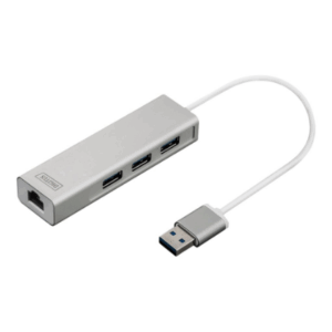 Digitus | 3-port USB Hub and Gigabit LAN adapter | DA-70250-1 | USB Hub - Image 7