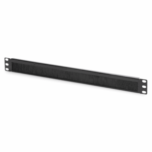 Digitus | 1U cable brush management panel open brush | DN-97661 | The Cable Brush Management Panel is getting fixed on the 483 mm (19”) profile rails | Black - Image 2