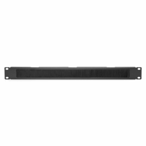 Digitus | 1U cable brush management panel open brush | DN-97661 | The Cable Brush Management Panel is getting fixed on the 483 mm (19”) profile rails | Black - Image 4