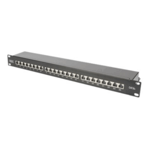 CAT 6A | Patch Panel | RJ45, 8P8C | Suitable for 483 mm (19") cabinet mounting; Transmission properties: Category 6A, Class EA; Area of application: Up to 500 MHz, 10GBase-T; Size:482.6 x 44 x 109mm | RJ45 shielding (Tinned bronze) - Image 3