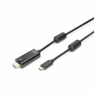 Digitus USB Type-C adapter cable, Type-C to HDMI A M/M, 2.0m, 4K/60Hz, 18GB, bl, gold | Digitus | USB Type-C adapter cable | AK-300330-020-S | USB-C to HDMI USB Type-C - Image 2