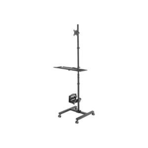 Digitus | Mobile workstation with individual height adjustment | DA-90374 | Monitor Mount, PC Holder | 17-32 " | Black - Image 14